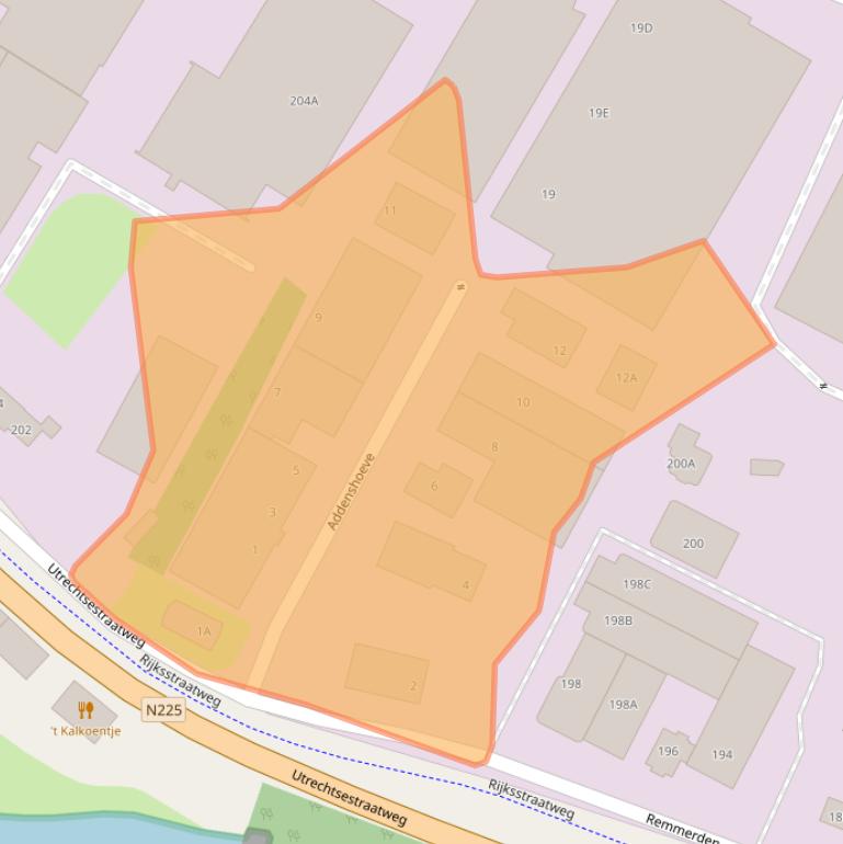 Kaart van postcodegebied 3911TG.