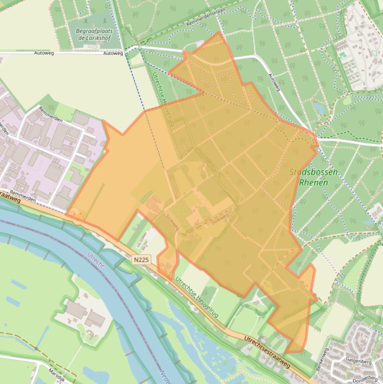 Kaart van postcodegebied 3911TL.