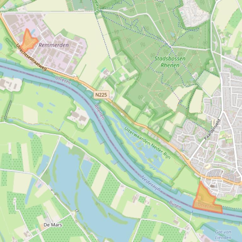 Kaart van postcodegebied 3911TN.