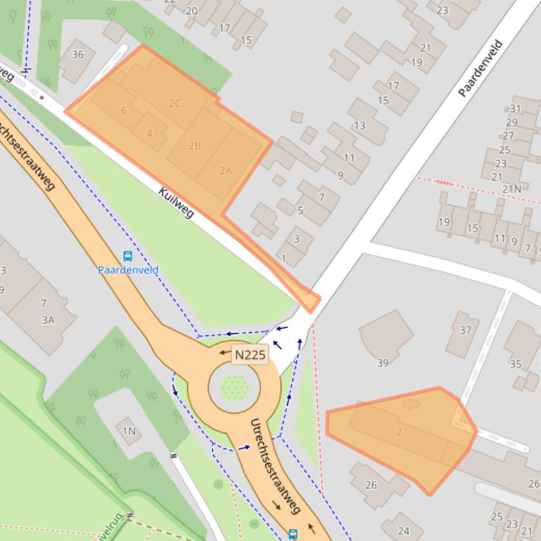 Kaart van postcodegebied 3911TP.