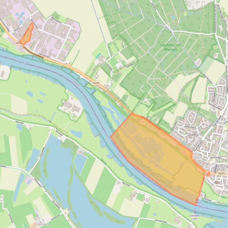 Kaart van postcodegebied 3911TR.