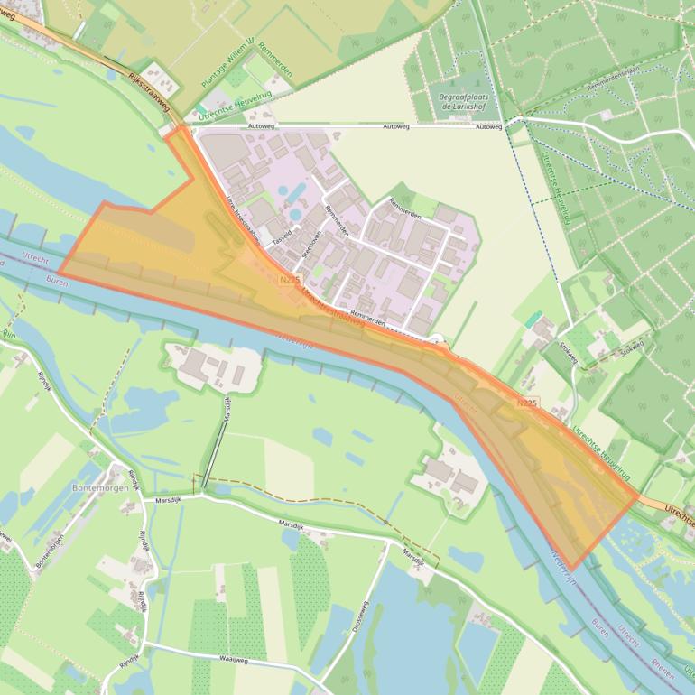 Kaart van postcodegebied 3911TS.