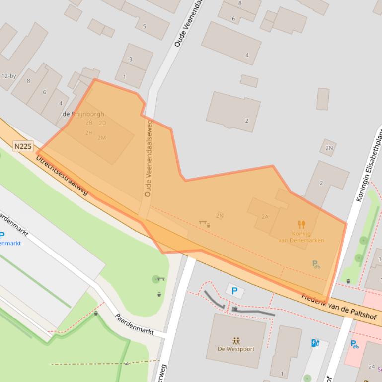 Kaart van postcodegebied 3911TT.