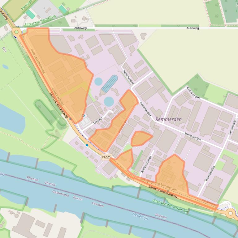 Kaart van postcodegebied 3911TX.