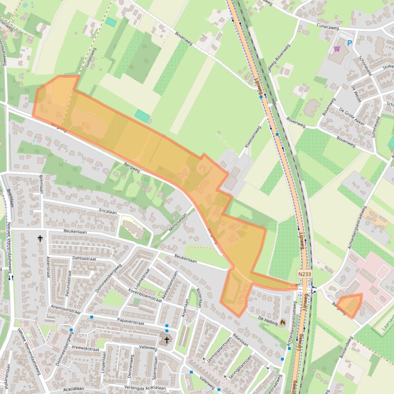 Kaart van postcodegebied 3911VA.