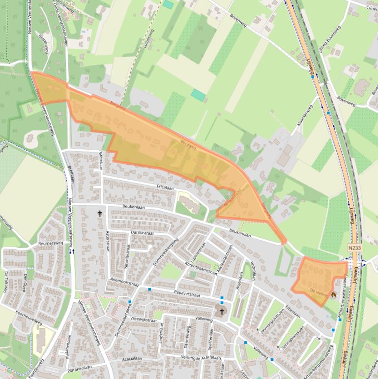 Kaart van postcodegebied 3911VB.