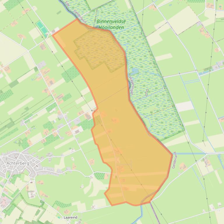 Kaart van postcodegebied 3911VL.