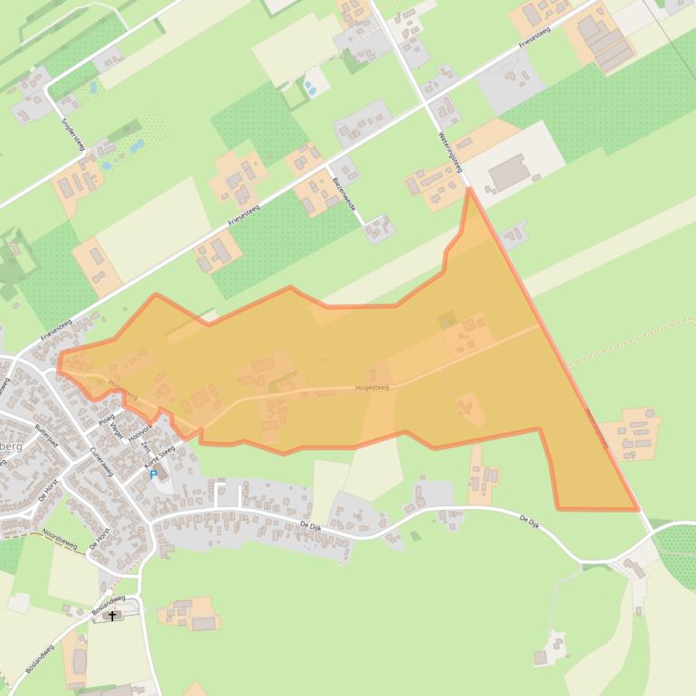 Kaart van postcodegebied 3911VT.