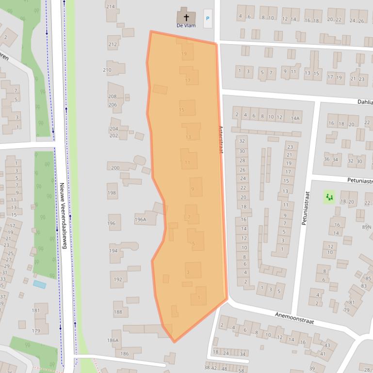 Kaart van postcodegebied 3911WE.