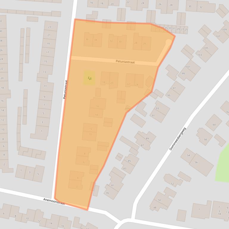 Kaart van postcodegebied 3911WJ.