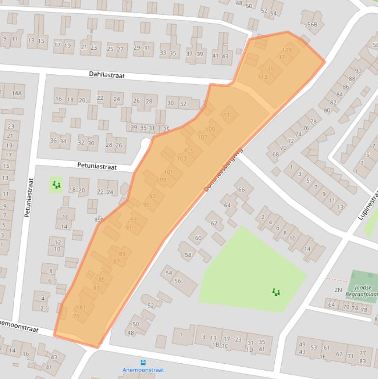 Kaart van postcodegebied 3911WN.