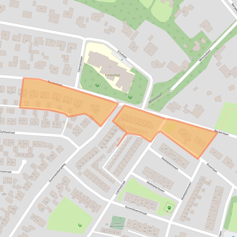 Kaart van postcodegebied 3911XL.