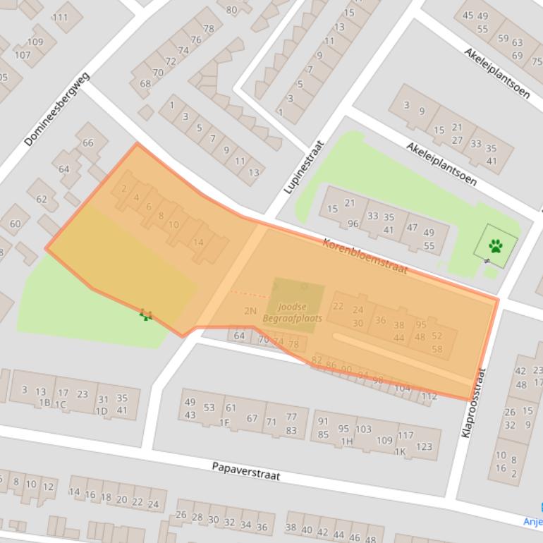 Kaart van postcodegebied 3911ZJ.
