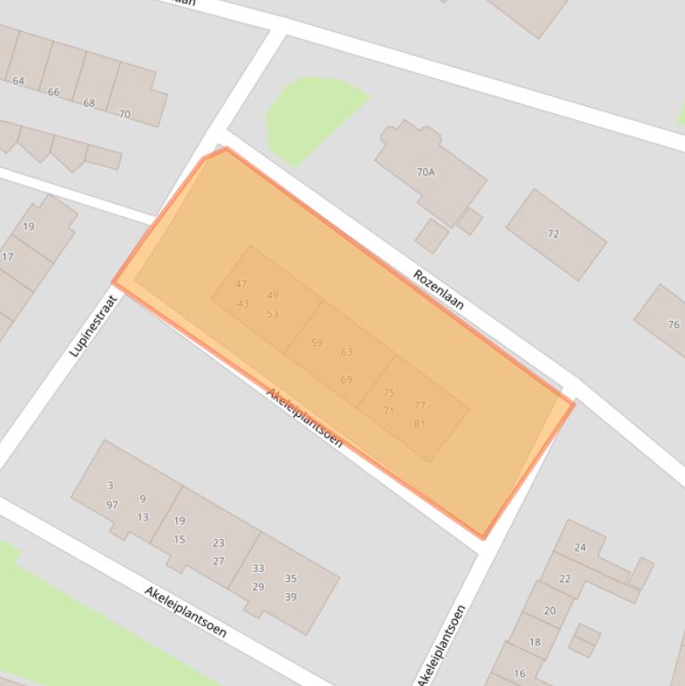 Kaart van postcodegebied 3911ZL.