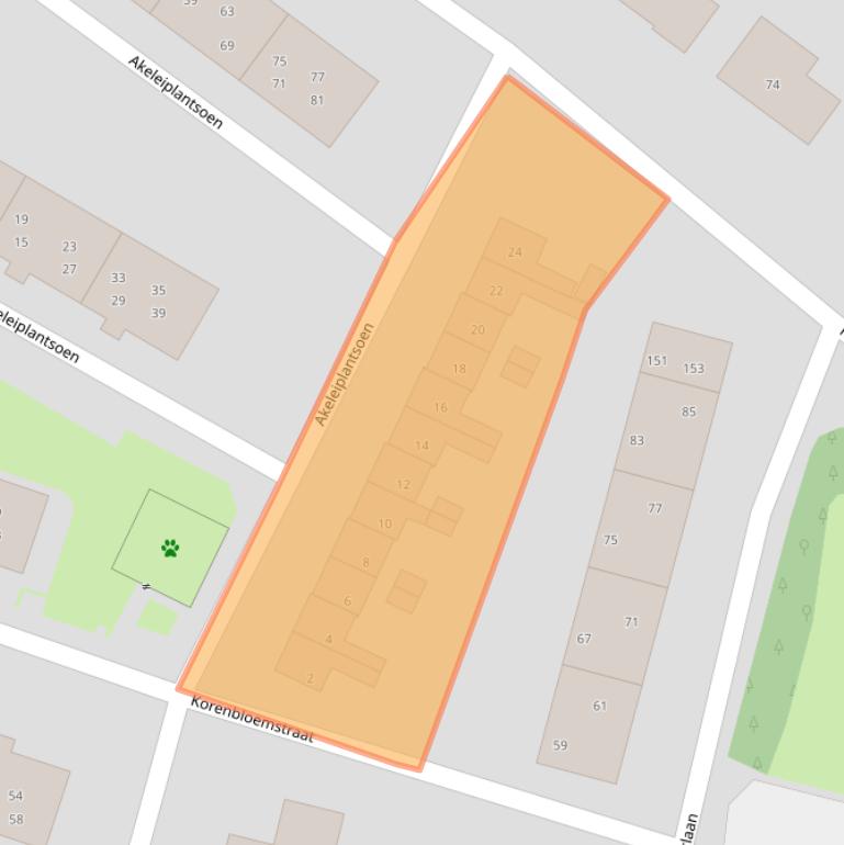 Kaart van postcodegebied 3911ZM.