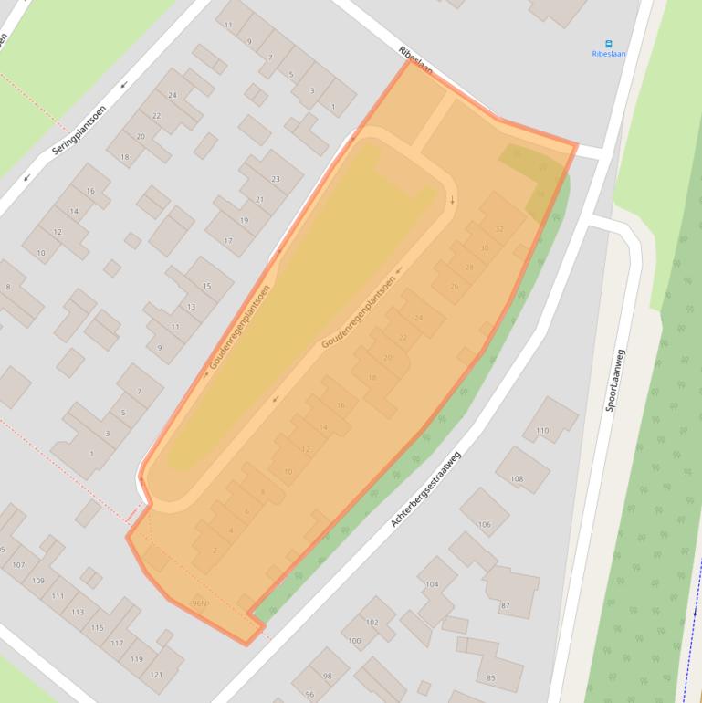 Kaart van postcodegebied 3911ZT.