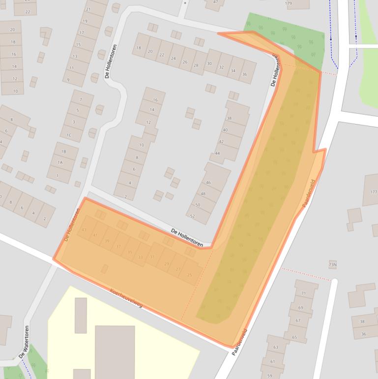 Kaart van postcodegebied 3912AM.