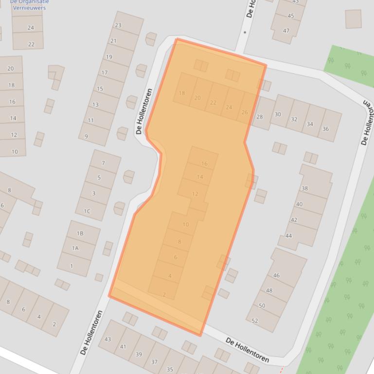 Kaart van postcodegebied 3912AN.