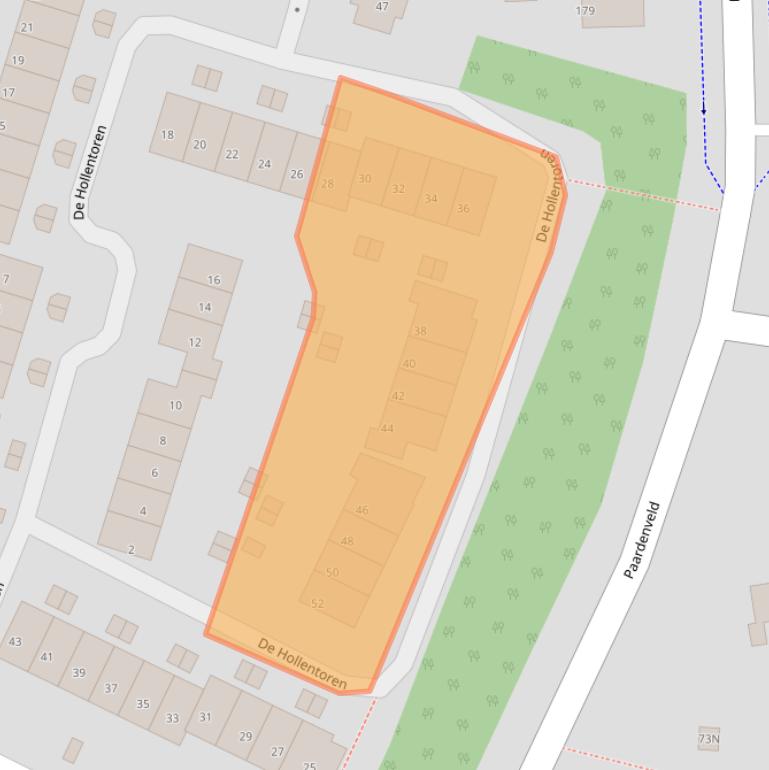 Kaart van postcodegebied 3912AP.