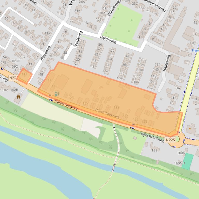 Kaart van postcodegebied 3921AD.