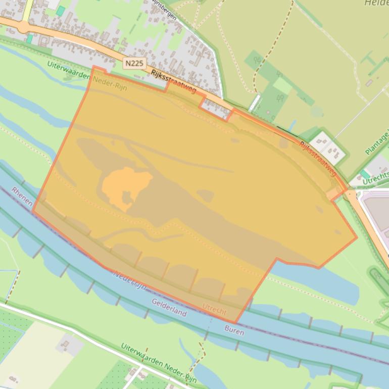 Kaart van postcodegebied 3921AP.