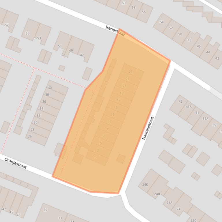 Kaart van postcodegebied 3921BE.