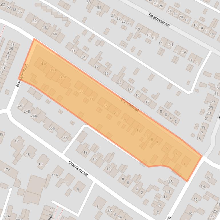 Kaart van postcodegebied 3921BG.