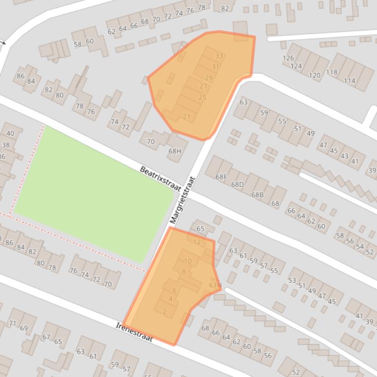 Kaart van postcodegebied 3921BL.