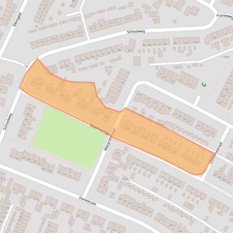 Kaart van postcodegebied 3921BR.