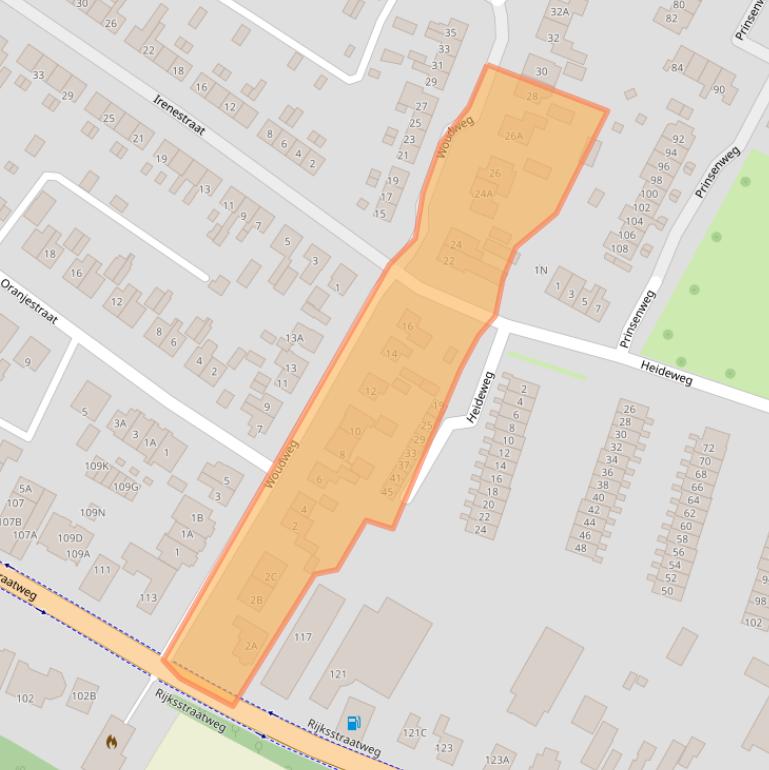 Kaart van postcodegebied 3921CR.