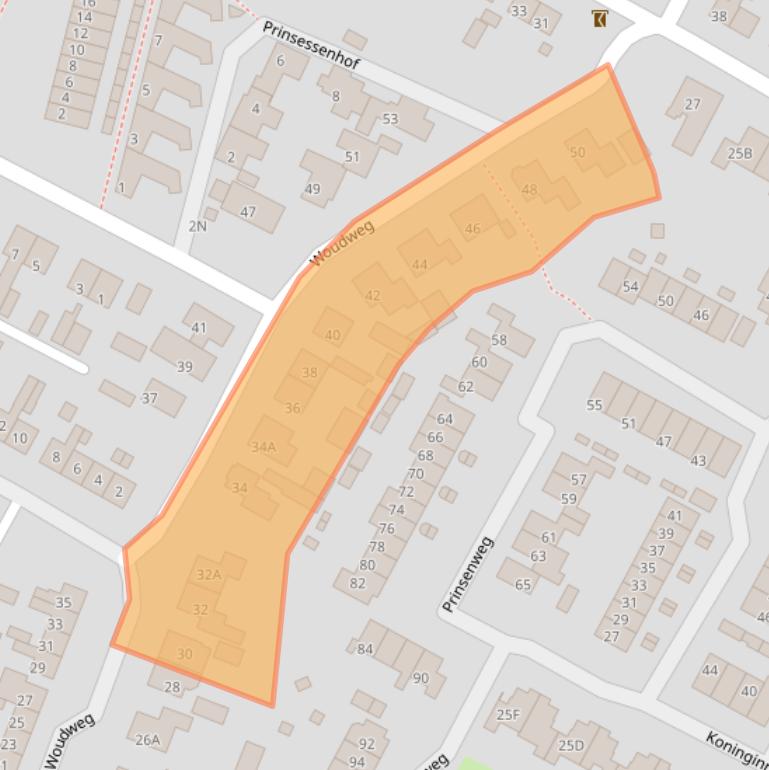 Kaart van postcodegebied 3921CS.