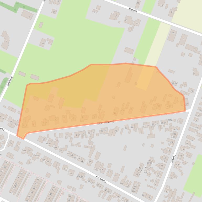 Kaart van postcodegebied 3921DL.