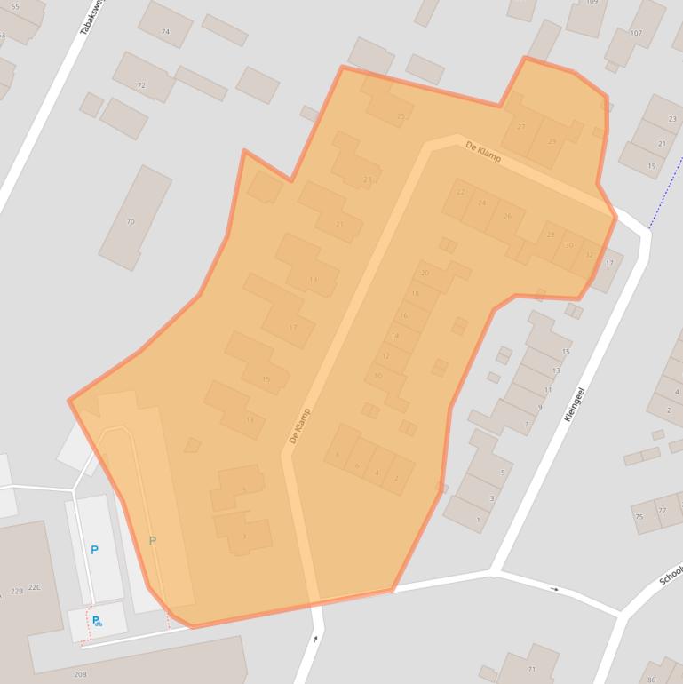 Kaart van postcodegebied 3921EL.