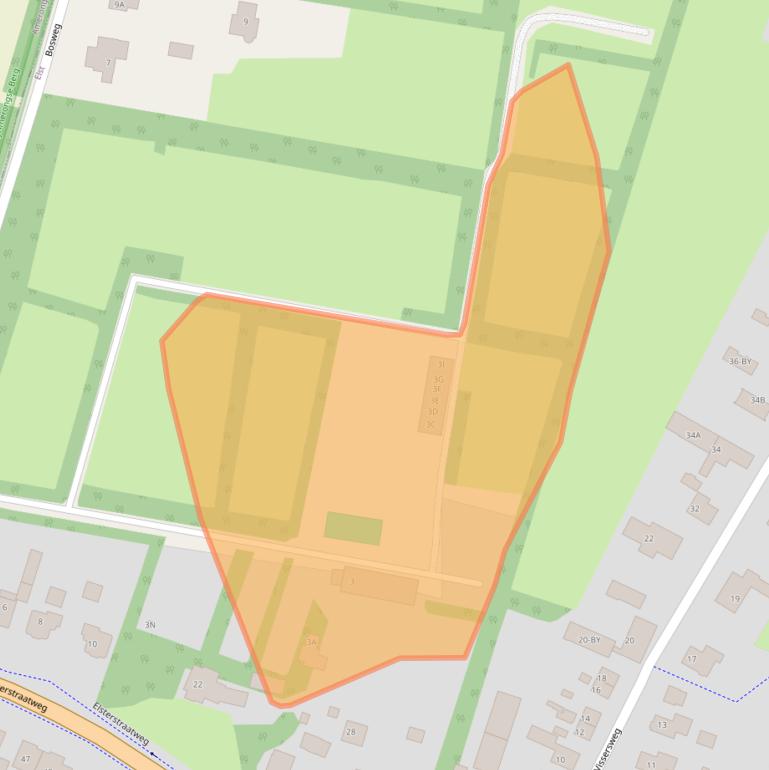 Kaart van postcodegebied 3922GJ.