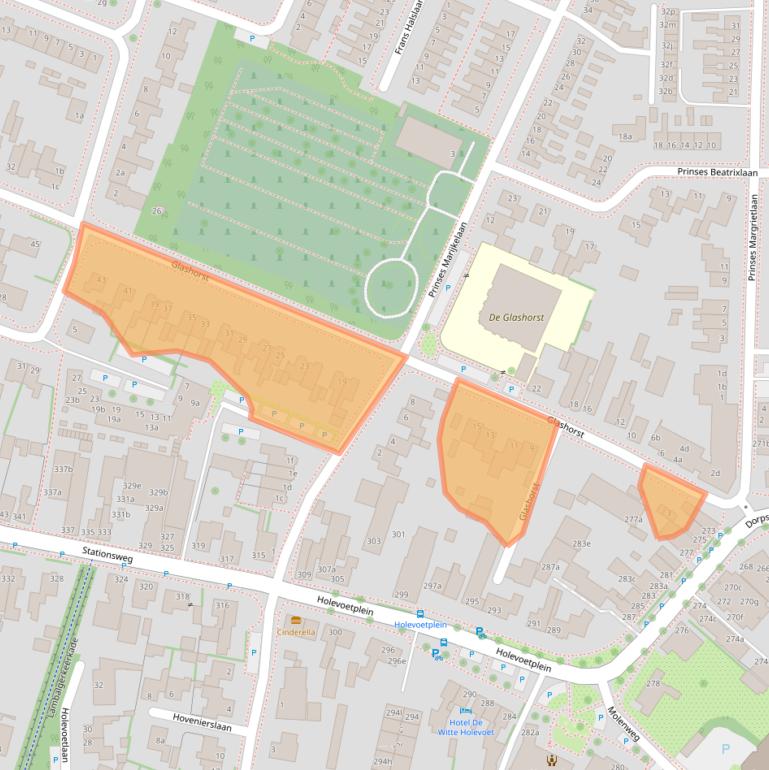 Kaart van postcodegebied 3925BN.