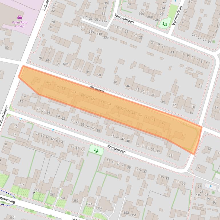 Kaart van postcodegebied 3925BP.