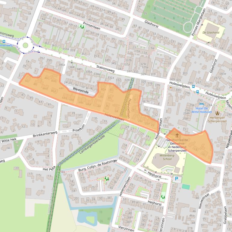 Kaart van postcodegebied 3925BZ.