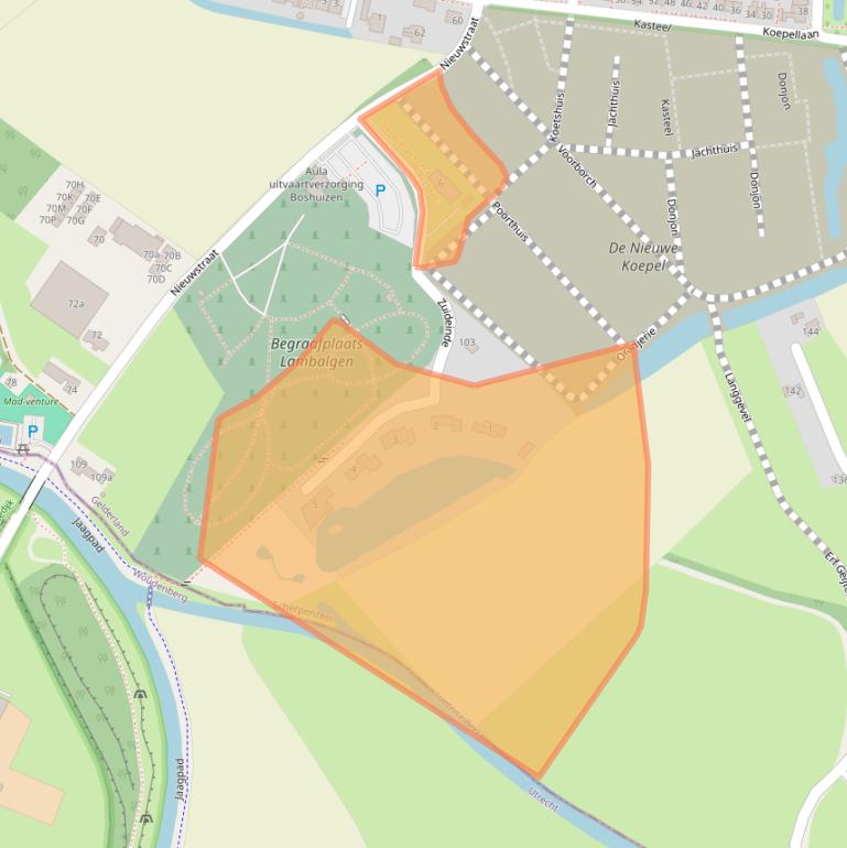 Kaart van postcodegebied 3925DA.