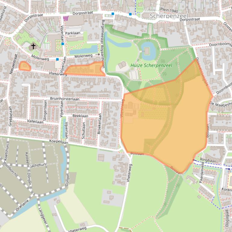 Kaart van postcodegebied 3925GA.