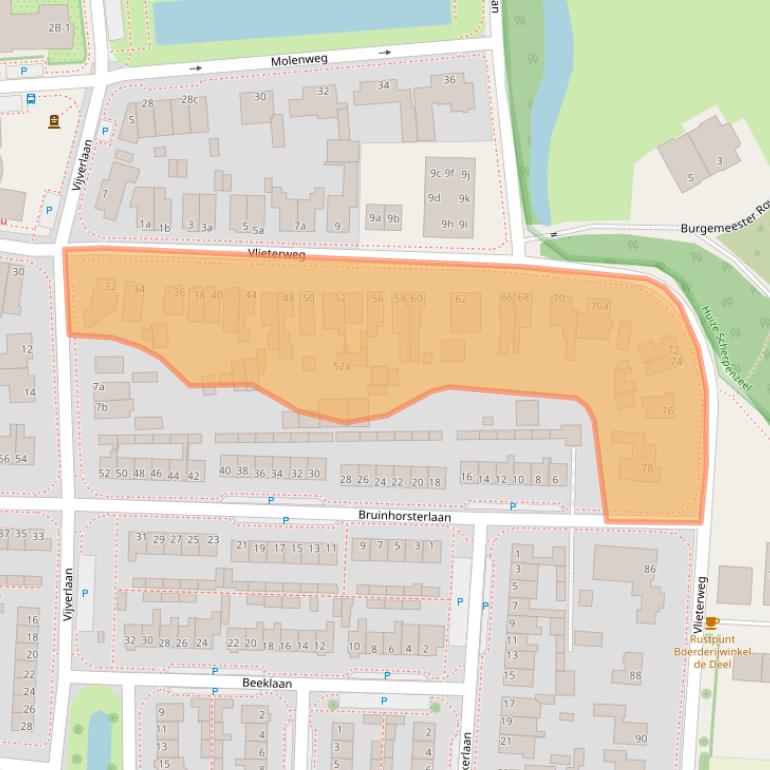 Kaart van postcodegebied 3925GC.