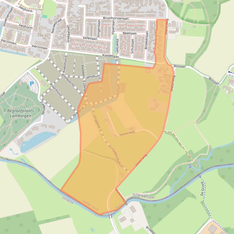 Kaart van postcodegebied 3925GD.