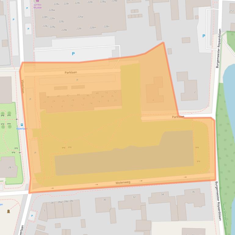 Kaart van postcodegebied 3925GE.