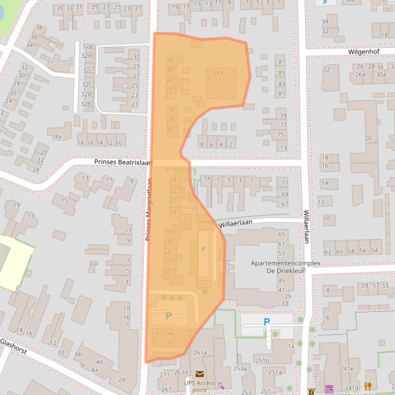Kaart van postcodegebied 3925HD.
