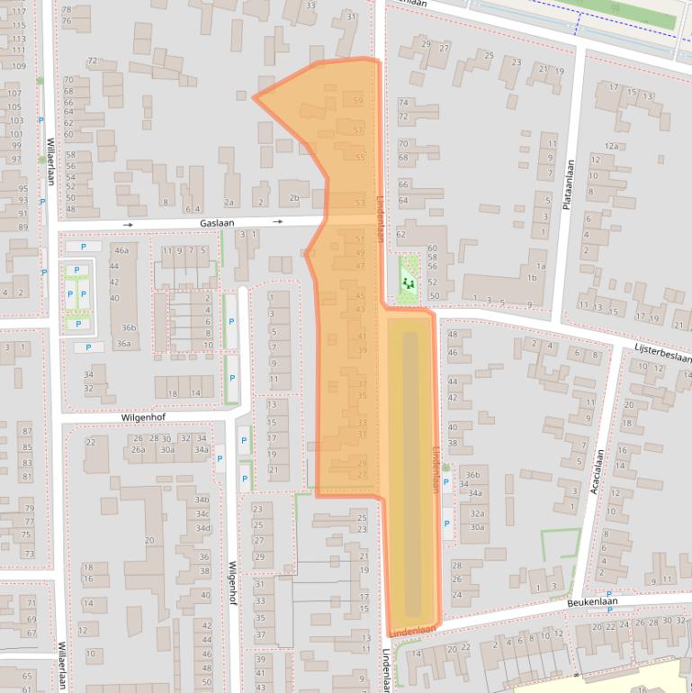 Kaart van postcodegebied 3925JB.