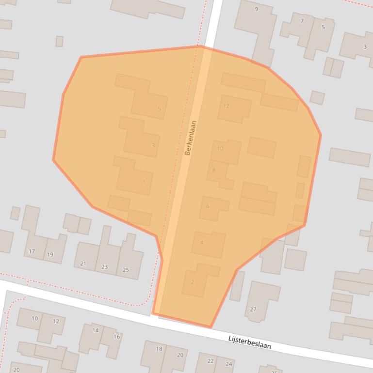 Kaart van postcodegebied 3925JG.