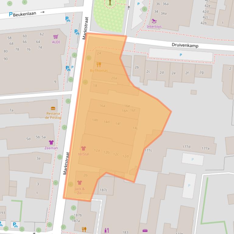 Kaart van postcodegebied 3925JR.