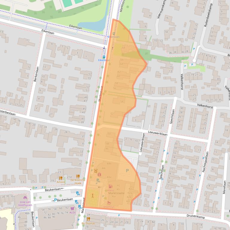 Kaart van postcodegebied 3925JS.