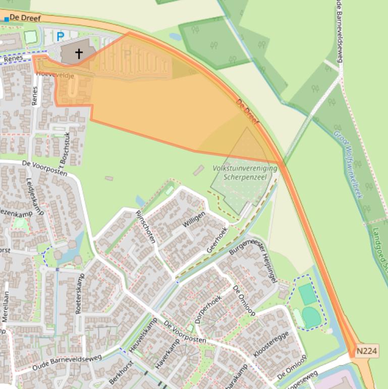 Kaart van postcodegebied 3925JV.
