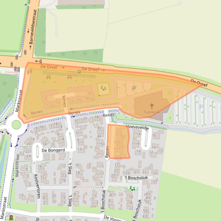 Kaart van postcodegebied 3925JW.