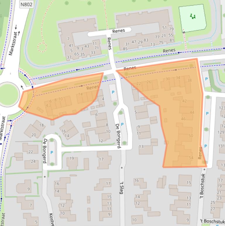 Kaart van postcodegebied 3925JX.